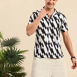 Mast & Harbour Abstract Printed Slim Fit Casual Shirt image 4