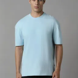 Louis Philippe Blue Regular Fit T-Shirt image 1