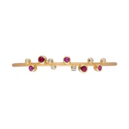 c. krishniah chetty group CKC Opulent Brilliance: Fancy Diamond Oval Stiff Bracelet image 1