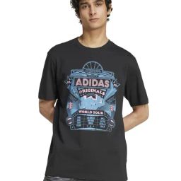 Adidas Originals Black Regular Fit Printed Sports T-Shirt-picture-34