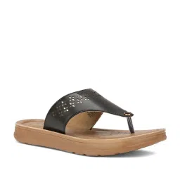 Bata Women's PENNY LASER TH. Black Thong Sandals image 1