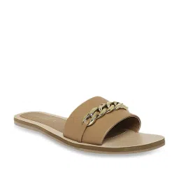 Forever Glam by Pantaloons Women's Tan Casual Sandals image 3