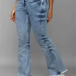 Allen Solly Blue Cotton Mid Rise Jeans image 3