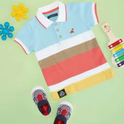 Pantaloons Baby Boys Multicolor Cotton Striped Full Sleeves T-Shirts-picture-15