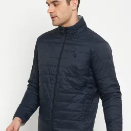 Cantabil Navy Regular Fit Reversible Jacket image 3