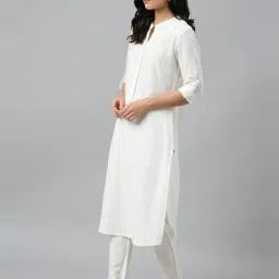W White Straight Kurta image 3