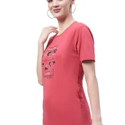 Vimal Jonney Pink Cotton Graphic Print T-Shirt image 3