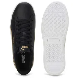 Puma Kids Vikky v3 Nova Jr Black & Gold Casual Sneakers image 3