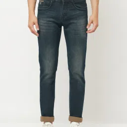 Crimsoune Club Men Blue Solid Light Fade Jeans image 1