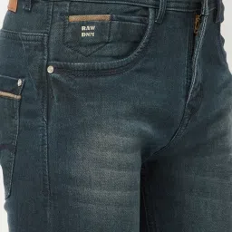 Crimsoune Club Men Blue Solid Light Fade Jeans image 5