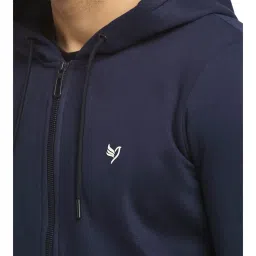 Global Republic Navy Regular Fit Hooded Sweatshirt image 5