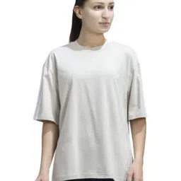 Adidas Grey Cotton Fitted Sports T-Shirt-image-84