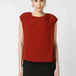 Van Heusen Red Regular Fit Top image 1
