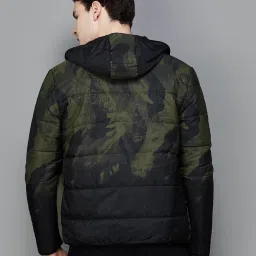 KAPPA Olive Slim Fit Camouflage Reversible Jacket image 3