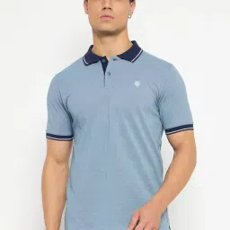 Duke Sky Blue Slim Fit Polo T-Shirt-picture-15