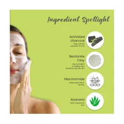 Glamveda Activated Charcoal Purifying Clay Detox Pore and Anti Acne Face Wash - 100 ml image 3