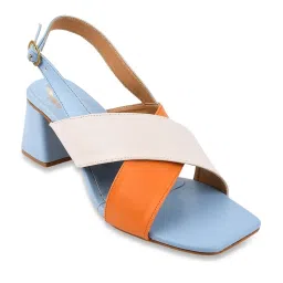 Shoetopia Women's Blue Back Strap Sandals image 3