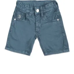U.S. Polo Assn. Boys Blue Solid Shorts-picture-37