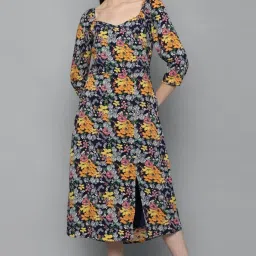 Allen Solly Multicolor Floral Print Dress image 1