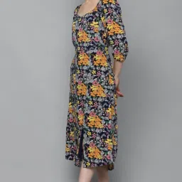 Allen Solly Multicolor Floral Print Dress image 3