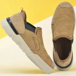 Woodland Mens Camel Slip-On Shoes image 1