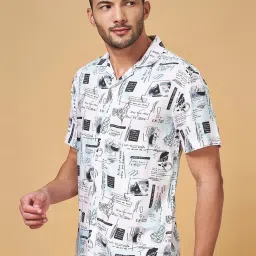 People by Pantaloons Multi Slim Fit Printed Shirt image 3