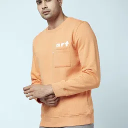 Urban Ranger by Pantaloons Orange Regular Fit Printed Sweatshirt image 3