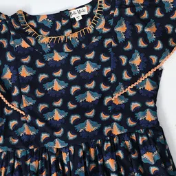 Bella Moda Floral Print Flutter Sleeve Fit & Flare Dress image 2