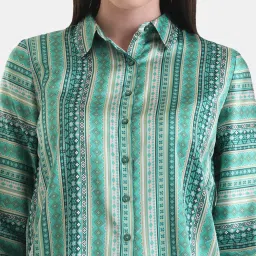 Kazo Stripe Printed Classic Shirt image 5
