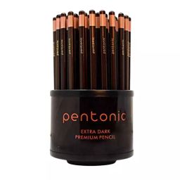 Pentonic Extra Dark Brown Premium Wooden Pencil (Pack of 50 Pcs)-picture-47