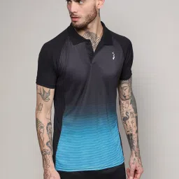 Campus Sutra Multicoloured Regular Fit Ombre Sports Polo image 1