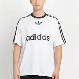 Adidas Originals White Regular Fit Printed T-Shirt image 1