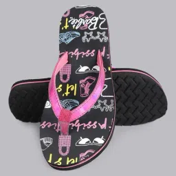 Kidsville Kids Pink & Black Flip Flops image 5