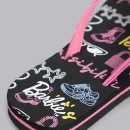 Kidsville Kids Pink & Black Flip Flops image 4