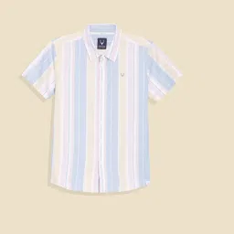 Allen Solly Boys Multi-Color Cotton Striped Shirt image 1