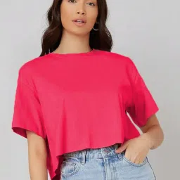 Kotty Pink Relaxed Fit Oversized T-Shirt image 1