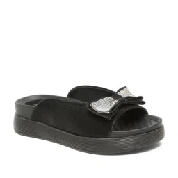 Flat n Heels Women's Black Casual Sandals image 2
