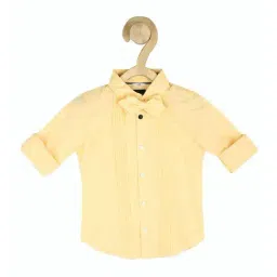 Allen Solly Junior Yellow Cotton Regular Fit Full Sleeves Shirt-image-91