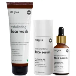 Sirona Depigmentation Face Serum with Natural Exfoliating Face Wash-picture-14