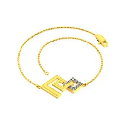 P.C Chandra Jewellers Dazzling Geometric Design 18k Yellow Gold and Diamond Bracelet-image-49