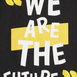 R&B Boys Black Cotton Graphic Print T-Shirt image 5