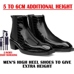 Bxxy Men 2-Inch Heel Height Increasing Chelsea Boots image 5