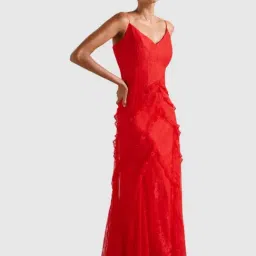 forever new Gabrielle Petite Lace Ruffle Gown image 3