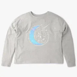 GAP Kids Grey Relaxed Cotton Printed T-Shirt-image-56