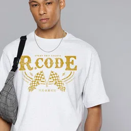 R.Code by The Roadster Life Co. Men Printed Applique T-shirt-picture-26