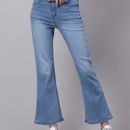 Kotty Light Blue Bootcut Fit High Rise Jeans-image-61