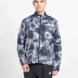 Adidas White Slim Fit Printed Jacket-picture-31