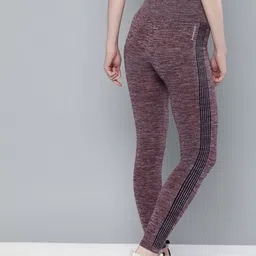 HRX by Hrithik Roshan Women Regular Fit Rapid Dry Seamless Running Tights image 5