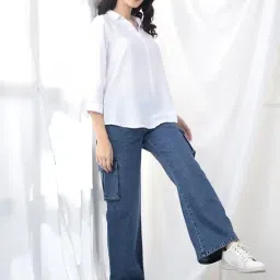 Crimsoune Club White Lyocell Top image 5