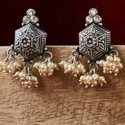 Fabindia 92.5 Sterling Silver Drop for Women-picture-10
